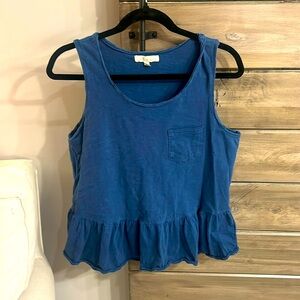 Blue Anthropologie tank top